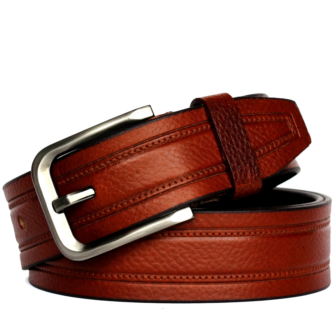 Ficuster Men Brown Genuine Leather Belt