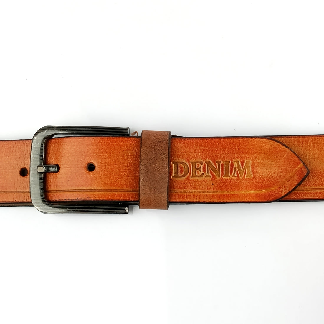 Ficuster Men Tan Genuine Leather Belt