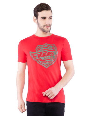 Ficuster Men Graphic Print Red T-Shirt