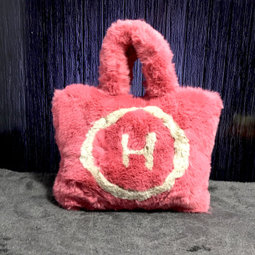 Ficuster Faux Fur Light Pink Sling Bag