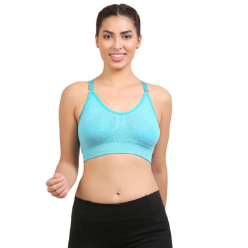 Ficuster Padded Turqoise Sports Bra