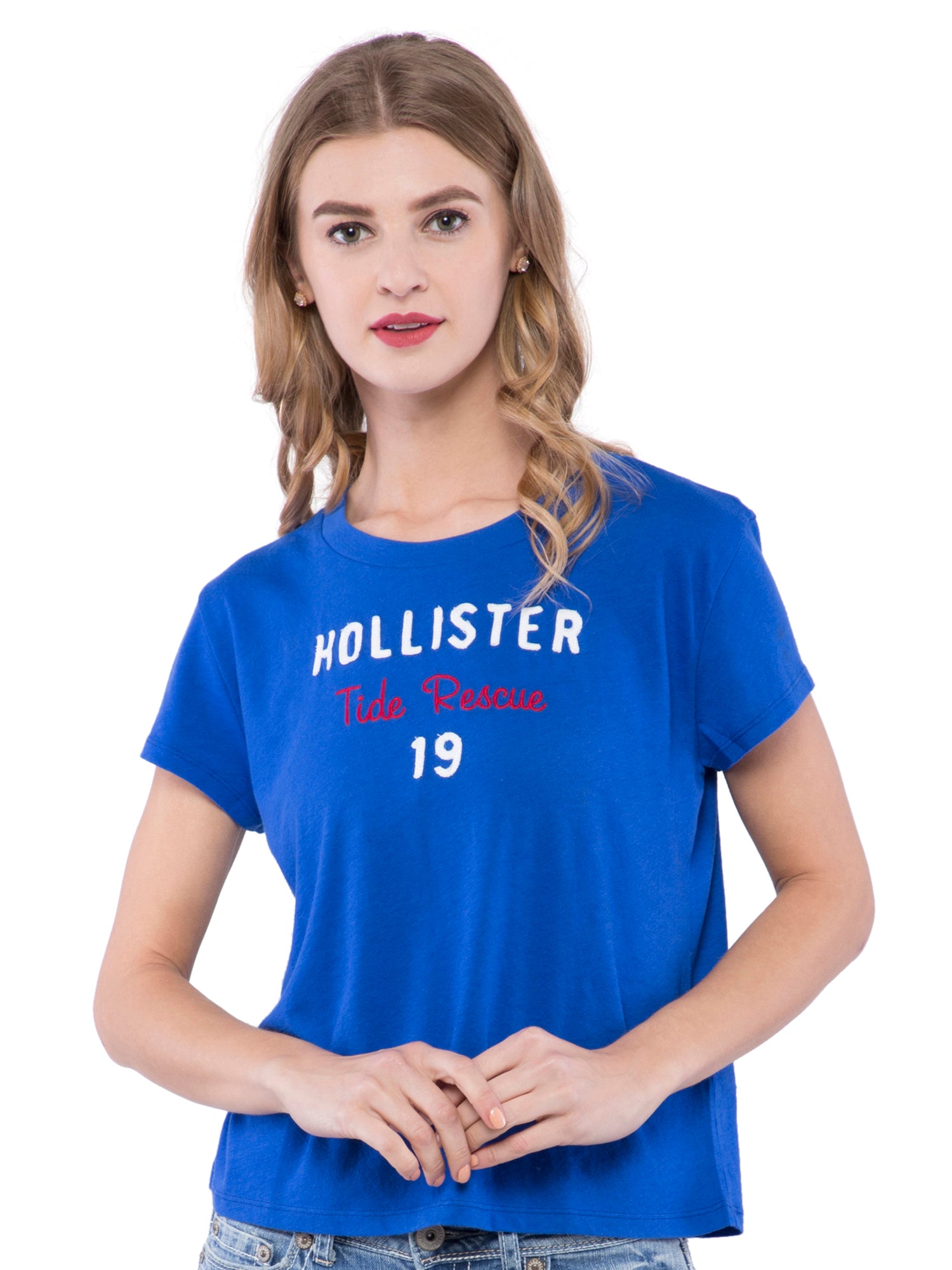 Hollister, Tops, Hollister Womens Hollister So Cal Blue Shirt Size Large