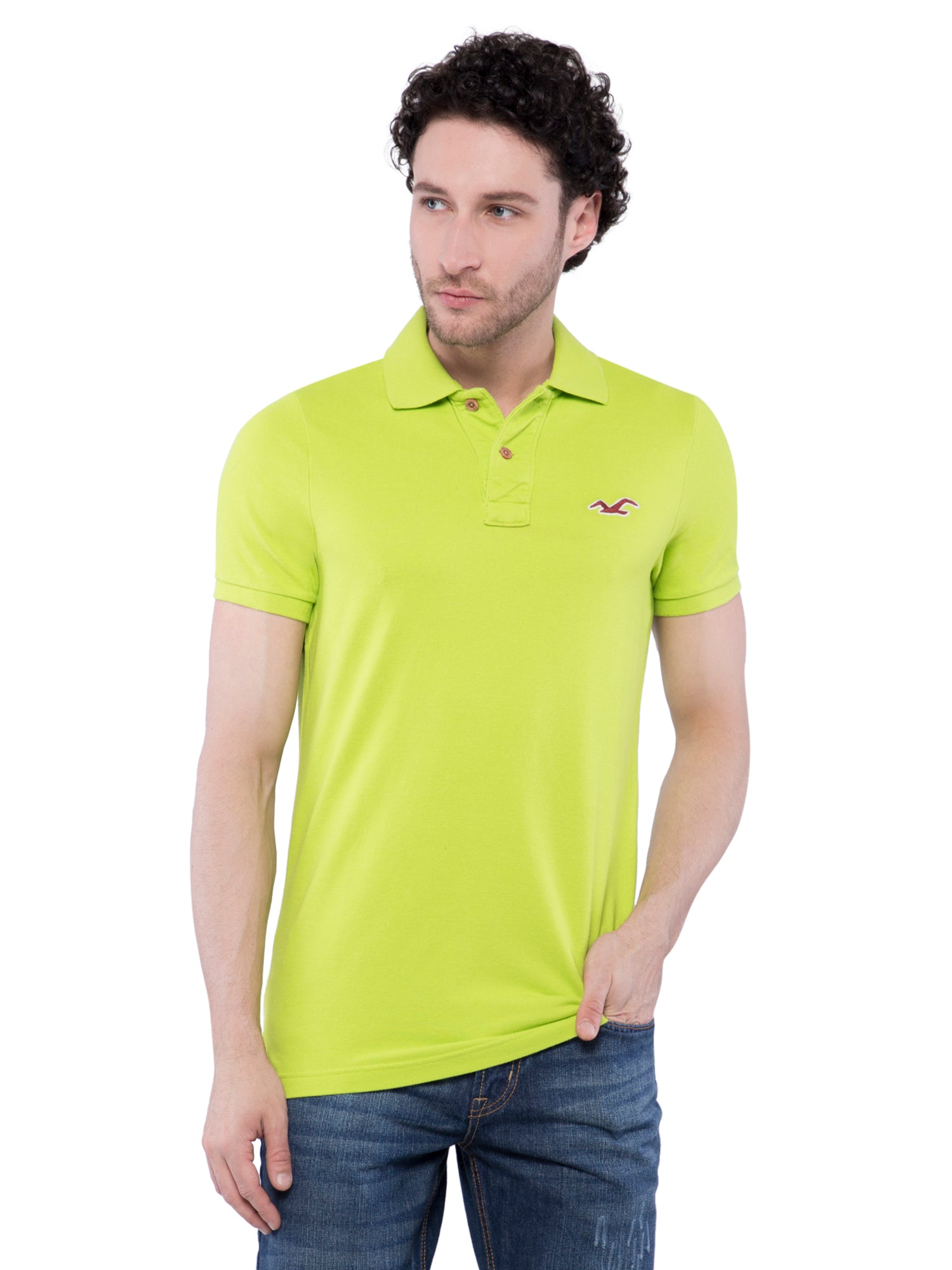 HOLLISTER Shirt in Light Green