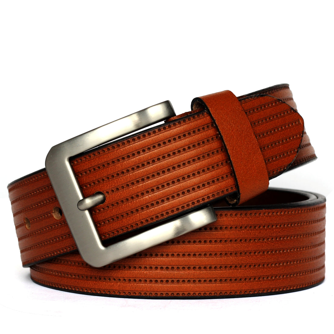Ficuster Men Brown Genuine Leather Belt