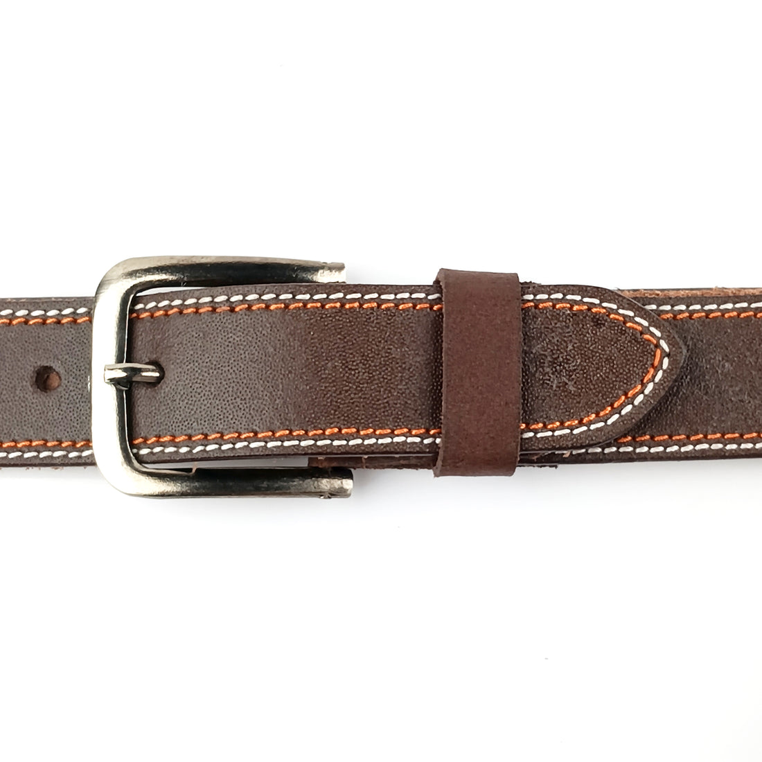 Ficuster Men Dark Brown Genuine Leather Belt