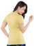 Ficuster Women Yellow Printed Crew Neck T-Shirt