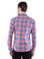 Ficuster Men Pink Blue Checkered Shirt