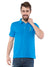 Ficuster Men Sky Blue Pique Polo T-Shirt