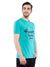 Ficuster Men Turquoise Printed T-Shirt