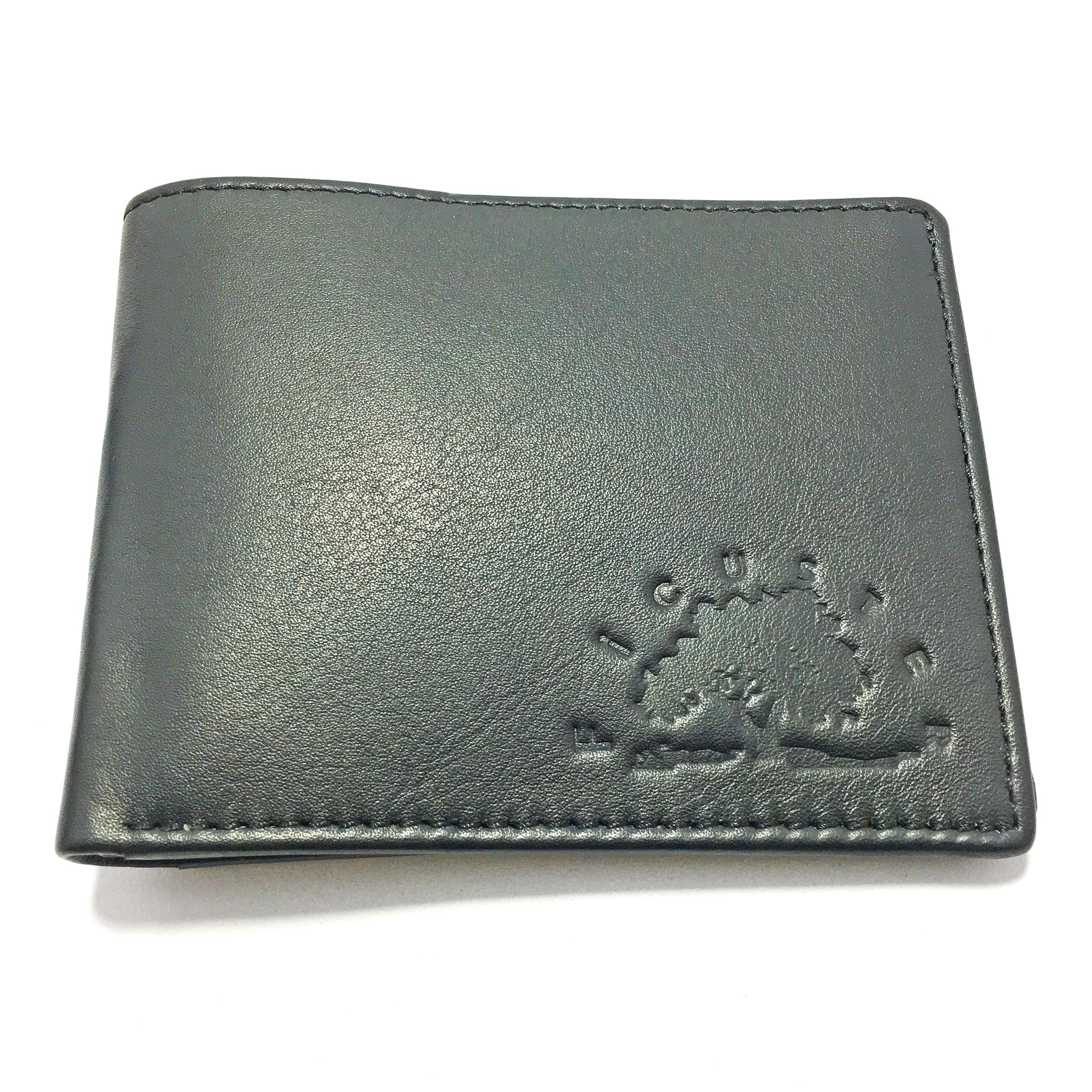 Ficuster Men Black Leather Wallet