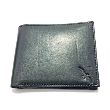 Ficuster Men Black Trifold Leather Wallet