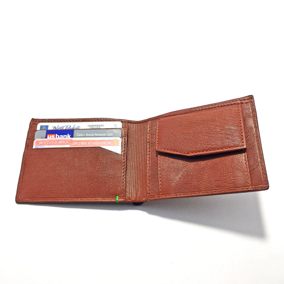 Ficuster Men Dark Brown Leather Wallet