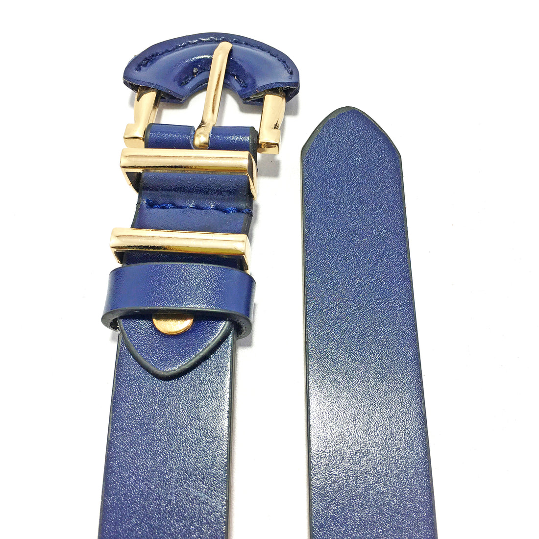 Ficuster Women Dark Blue Glossy Finish PU Belt