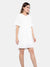 Ficuster Women Bell Sleeve White Dress