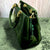Ficuster Dark Green Faux Leather Handbag