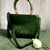 Ficuster Dark Green Faux Leather Handbag