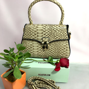 Ficuster Croc Pattern Handbag