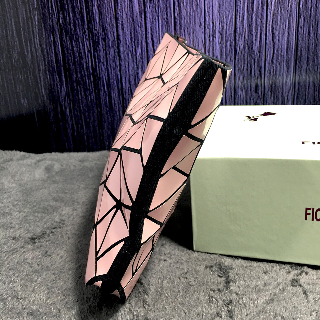 Ficuster Geometric Pattern Light Pink Sling Bag