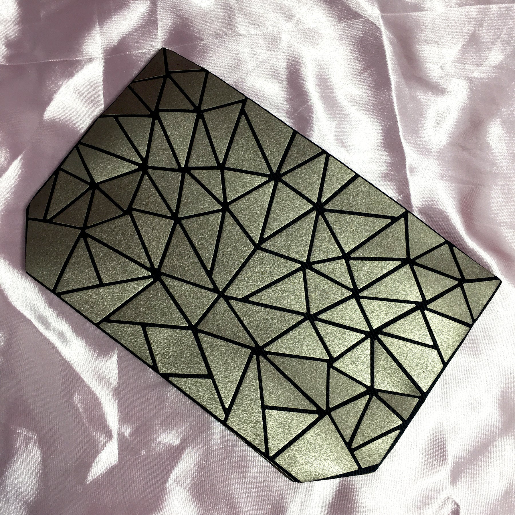 Ficuster Geometric Pattern Grey Sling Bag
