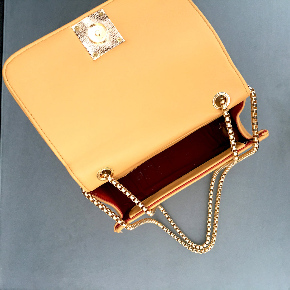 Ficuster Yellow Solid Sling Bag