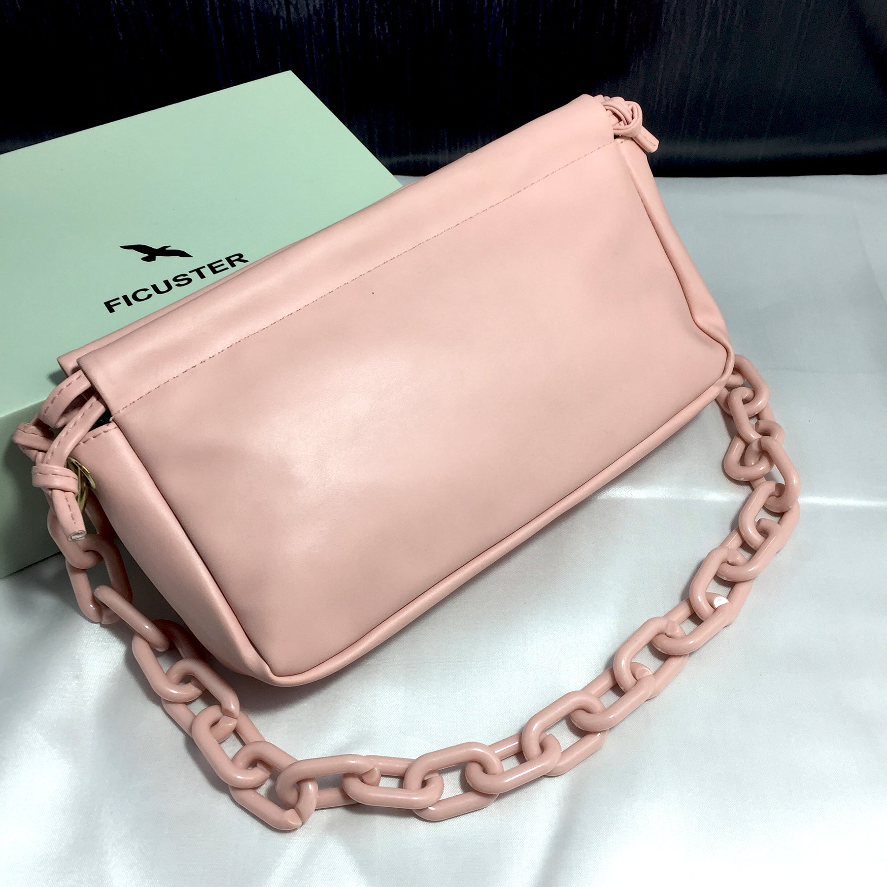 Ficuster Solid Peach Sling Bag