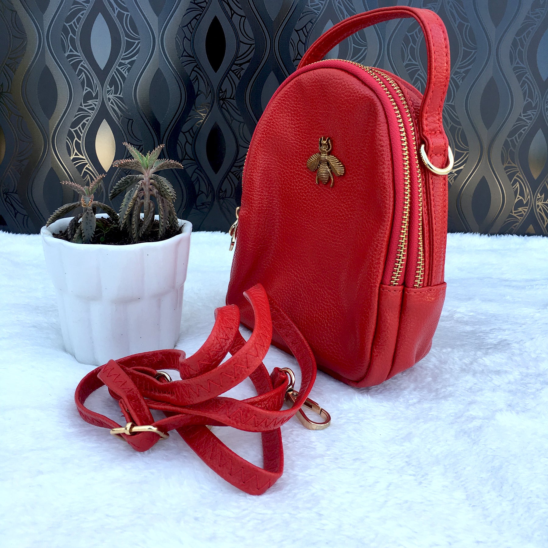 Ficuster Red Sling Bag