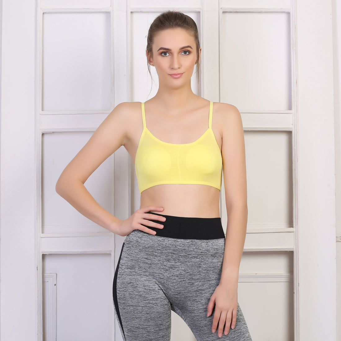 Ficuster Stretchable Removable Pad Sports Bralette