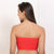 Ficuster Strapless Breathable Bandeau Tube Red Bra
