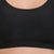 Ficuster Padded Stretchable Crop Top Black Bra