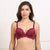 Ficuster Floral Lace Maroon Push Up Bra