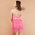 PincRose Pink Cami Adjustable Straps Floral Lace Babydoll Nightwear
