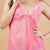 PincRose Pink Halter Neck Floral Lace Babydoll Nightwear