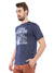 American Eagle Men Blue Printed Crew Neck T-Shirt