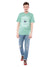 American Eagle Mint Printed Crew Neck T-Shirt