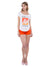 Aeropostale Women Orange Shorts