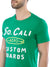 Aeropostale Men Green Embroidered Crew Neck T-shirt