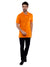 Aeropostale Men Orange Stretch Pique Icon Polo