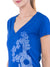 Hollister Women Blue V-Neck T-Shirt
