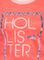 Hollister Women Orange Round Neck Top