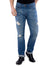 Hollister Men Blue Distressed Skinny Jeans
