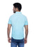 Hollister Men Sky Blue Half Sleeve Solid Shirt