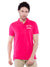 Hollister Men Pink Solid Stretch Pique Polo