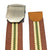 Ficuster Unisex Solid Metal Buckle Dark Brown Cotton Canvas Belt