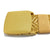 Ficuster Unisex Autogrip Plastic Buckle Braided Golden Nylon Canvas Belt