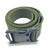 Ficuster Unisex Push Lock Plastic Buckle Military Green Nylon Canvas Braided Belt